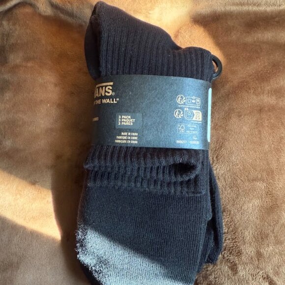 VANS 3 Pack Men's Classic Crew Socks - Picture 2 of 3
